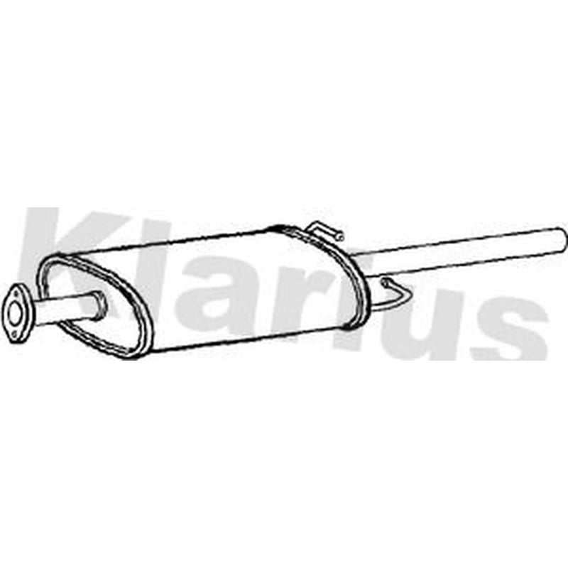 Klarius Box With Centre Pipe Centre fits Ford Transit 2006-2014 2.2 2.4
