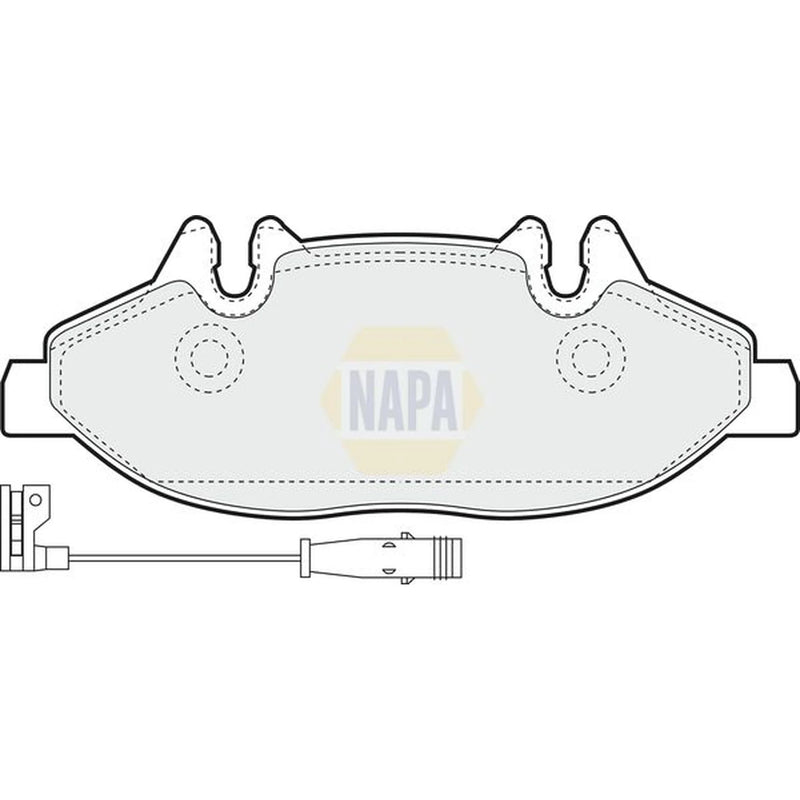 NAPA Front Brake Pad Set fits Mercedes-Benz Viano 2003-2007