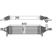 Mahle Intercooler (Charge Air Cooler) fits Nissan Qashqai I 2011-2013 1.6