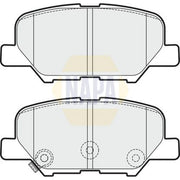 NAPA Rear Brake Pad Set fits Citroën C4 Aircross 2012 on 1.6