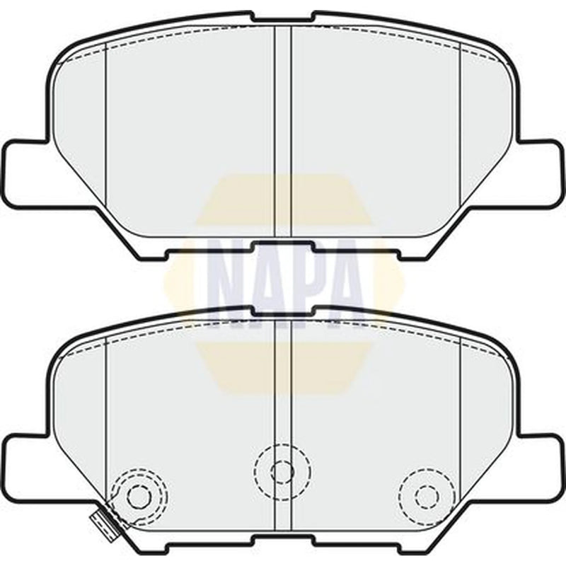 NAPA Rear Brake Pad Set fits Citroën C4 Aircross 2012 on 1.6