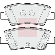 Apec Rear Brake Pad Set PAD1989