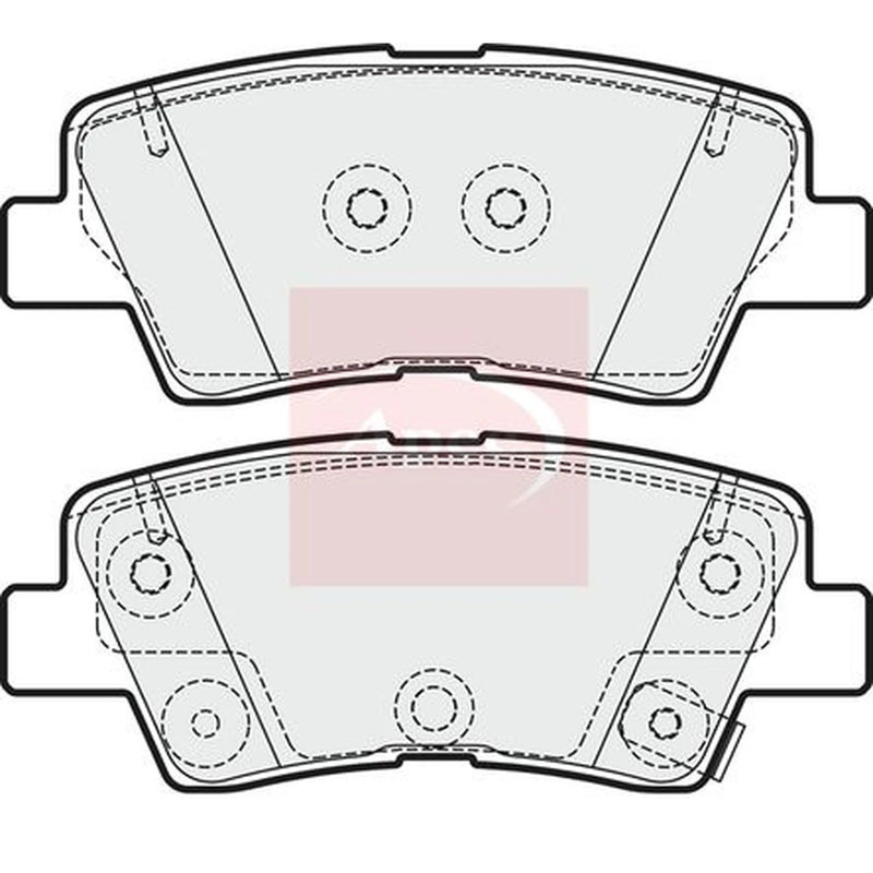 Apec Rear Brake Pad Set PAD1989