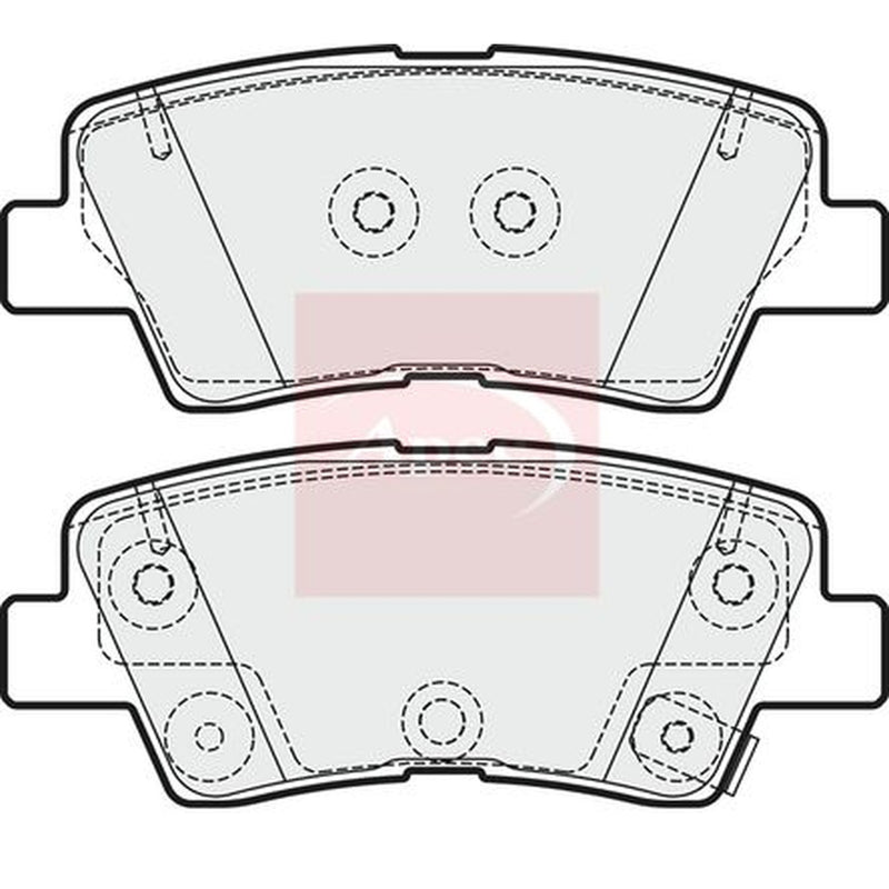 Apec Rear Brake Solid Discs & Pads fits Ssangyong Korando 2015 on 2.2