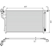 Valeo Air Conditioning Condenser 814400