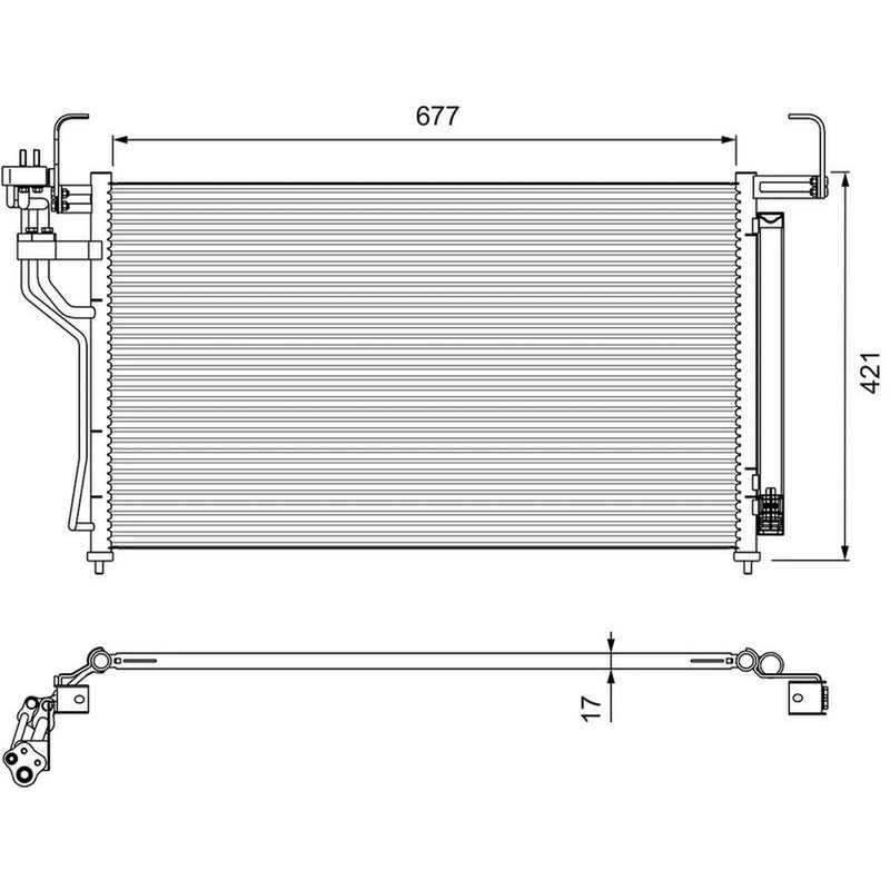 Valeo Air Conditioning Condenser 814400