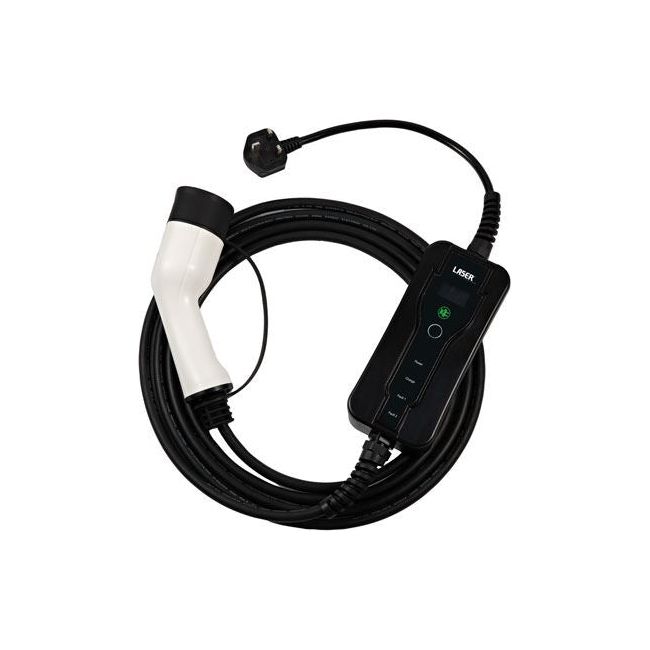Laser EV Charging Cable - Type 2 Female to UK 3 Pin Plug 13A Single Phase 8628 Laser - Dynamic Drive