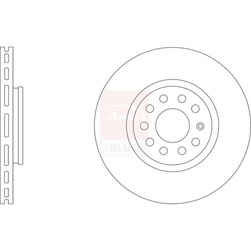 Apec Front Vented & Rear Vented Brake Discs & Pads fits VW Passat B5.5 2000-2005