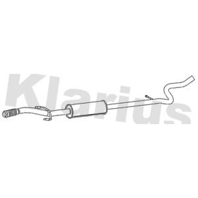 Klarius Box With Centre Pipe Centre fits Citroën DS3 2010-2015 1.6