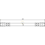 NAPA Brake Hydraulic Hose Line Rear fits BMW 3 1977-1994 2.3 2.5