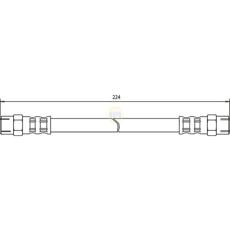NAPA Brake Hydraulic Hose Line inner NBH1111