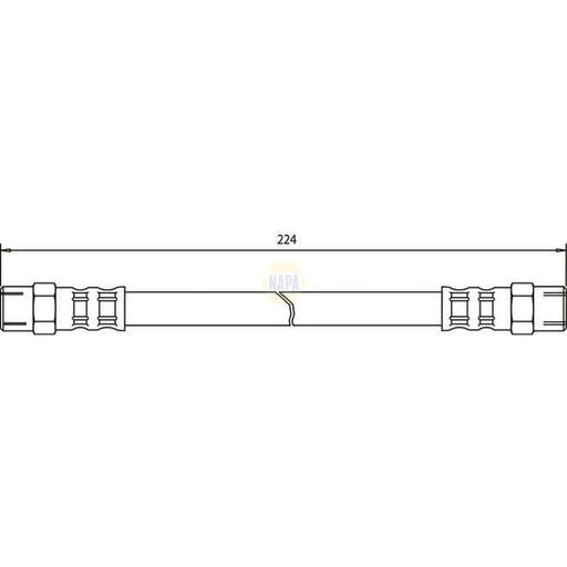 NAPA Brake Hydraulic Hose Line inner NBH1111