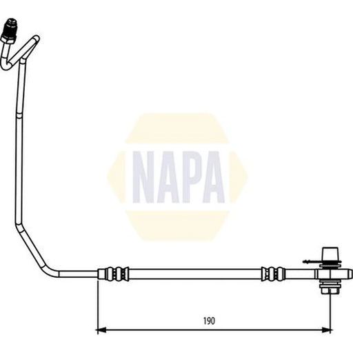 NAPA Brake Hydraulic Hose Line outer NBH1130