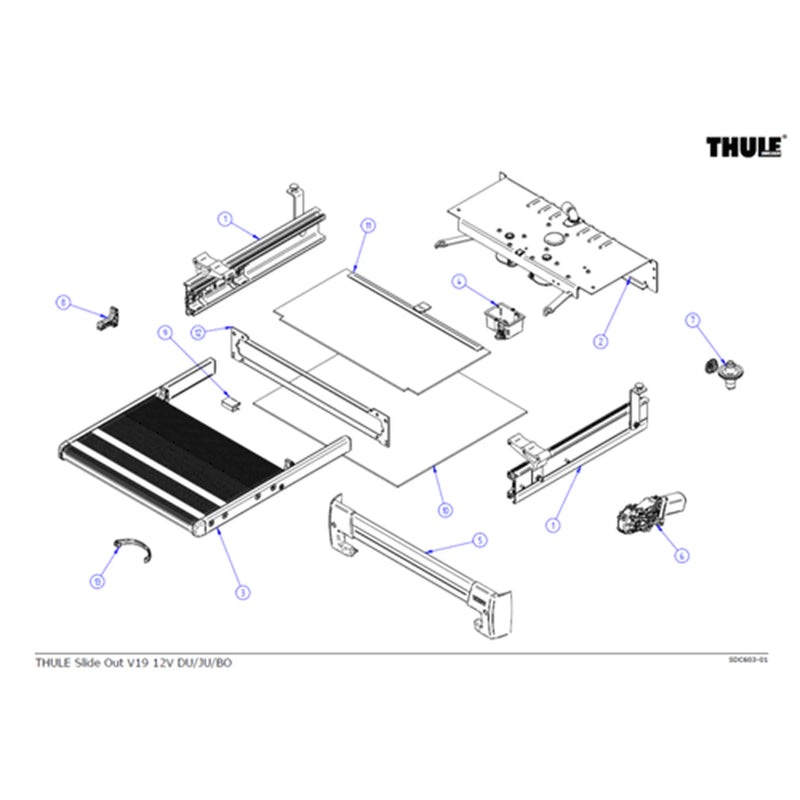 Thule SLIDE-OUT STEP - V19 (2019-2022) DUCATO VERSION - 3 - FOOTBOARD COMPLETE