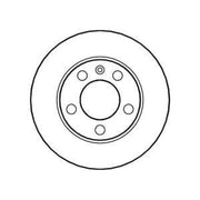 Abtex 2 x Solid Rear Brake Discs BD593S-x2