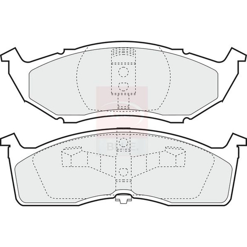 Apec Front & Rear Pads fits Chrysler Neon 1994-1999 1.8 2.0