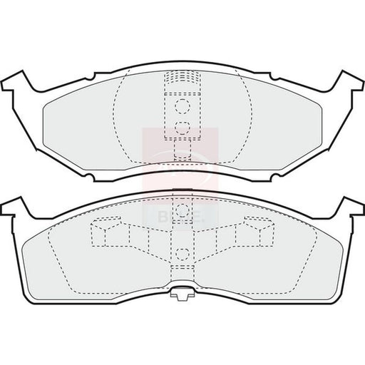 Apec Front Brake Discs & Pads fits Chrysler Tacuma 1995-2001 2.4 2.5 3.0 3.3