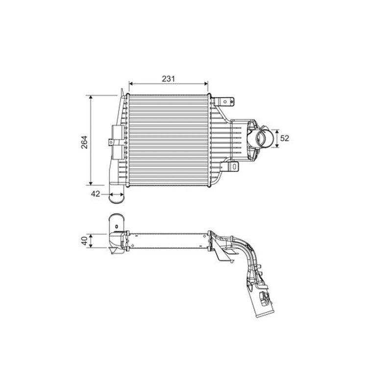 Valeo Intercooler (Charge Air Cooler) 818395