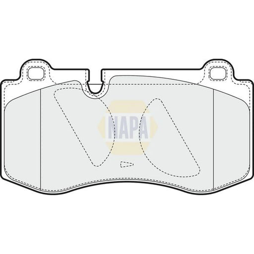 NAPA Front Brake Pad Set NBP1812