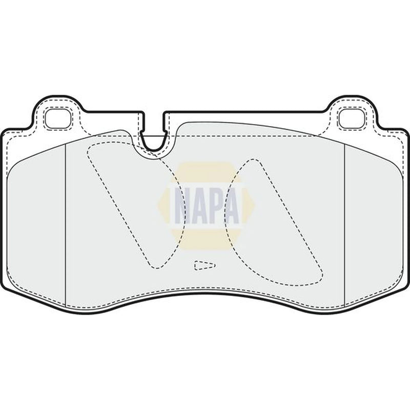 NAPA Front Brake Pad Set fits Mercedes-Benz Cls 2004-2010 219.372 219.375