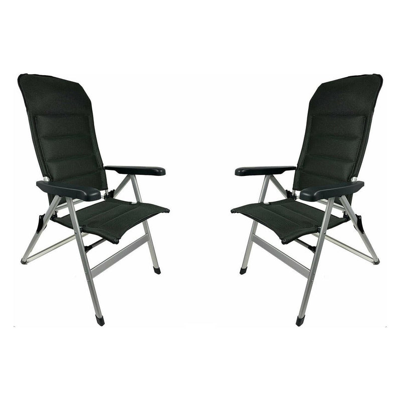 Pair of Royal Ambassador XL High Reclining Chair Padded Camping Chair Royal  - Dynamic Drive