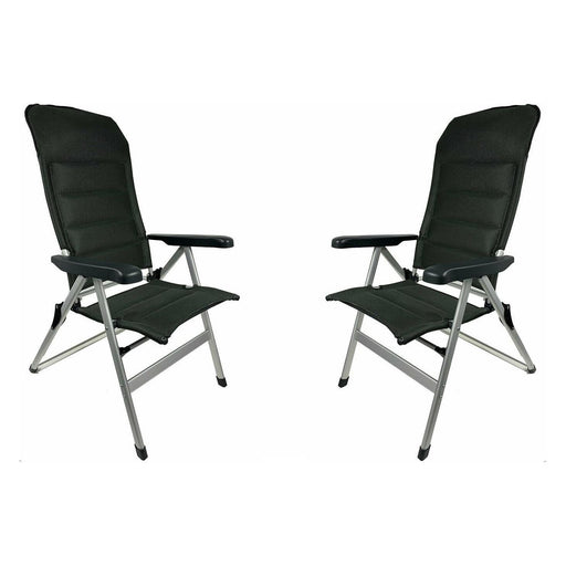 Pair of Royal Ambassador XL High Reclining Chair Padded Camping Chair Royal  - Dynamic Drive