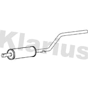 Klarius Box With Centre Pipe Centre fits VW Caddy III 2004-2010 2.0