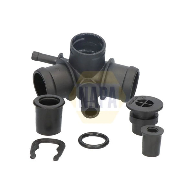 NAPA Coolant Flange Housing Connector Upper fits Audi A3 1996-2003 1.6 1.9