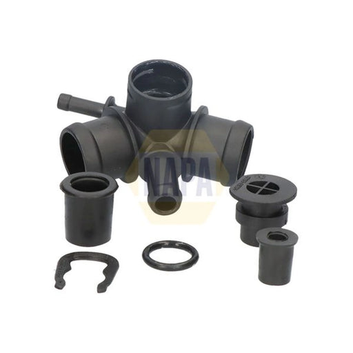 NAPA Coolant Flange Housing Connector Upper fits Audi A3 1996-2003 1.6 1.9