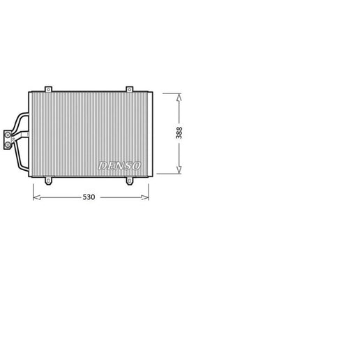Denso Air Conditioning Condenser fits Renault Megane I 1996-2003 1.4 1.6 1.9 2.0