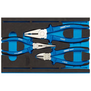 Draper Heavy Duty Plier Set in 1/4 Drawer EVA Insert Tray (3 Piece) 63262 Draper - Dynamic Drive