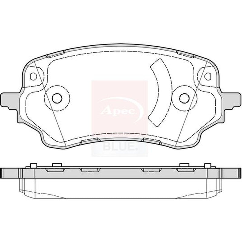 Apec Front Brake Pad Set fits Ford Puma 2019-2020 1.0 1.5