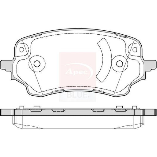Apec Front Brake Pad Set fits Ford Puma 2019-2020 1.0 1.5