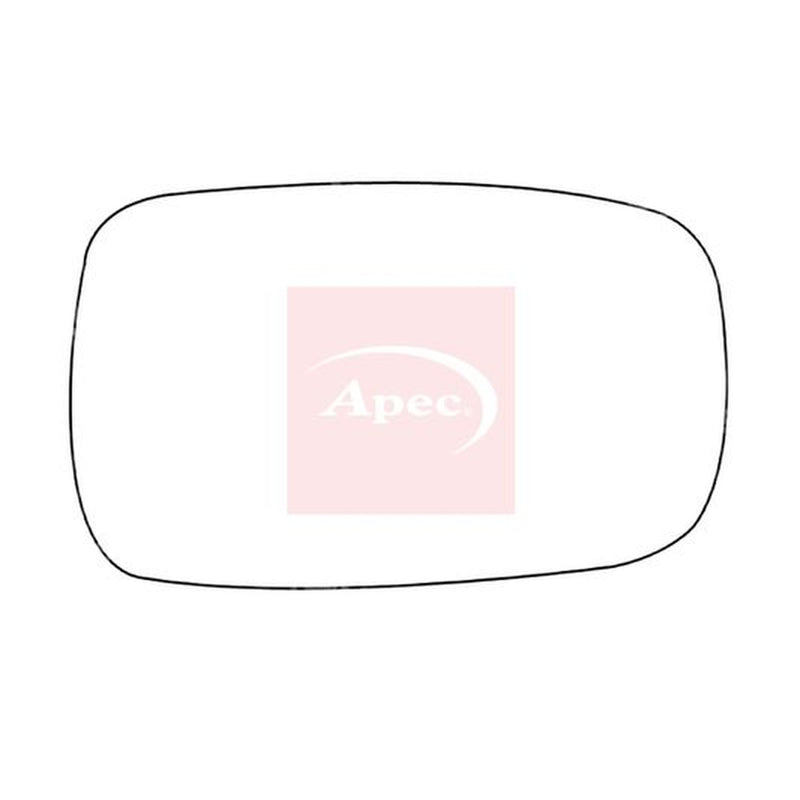 Apec Exterior Wing Mirror Glass Right fits Nissan Micra C+C III 2005-2010