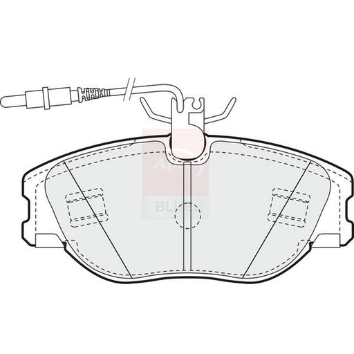 Apec Front Brake Pad Set fits Citroën Dispatch I 1995-2006 1.9 2.0