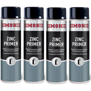 4x Simoniz Zinc Metal Primer Auto Car Spray Paint 500ml Aerosol SIMP10D Simoniz - Dynamic Drive