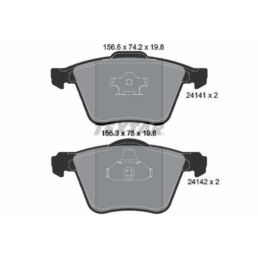 Textar Front Brake Pad Set 2414101