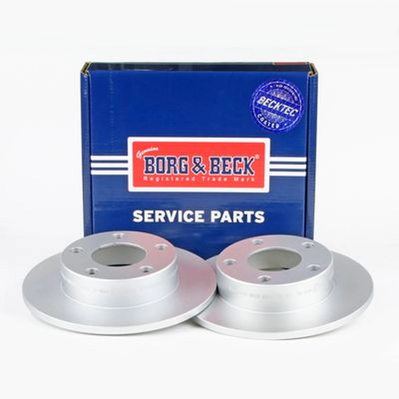 Borg & Beck Rear Brake Discs & Pads fits Audi A4 B5 1995-2001 1.8 1.9 2.6 2.8