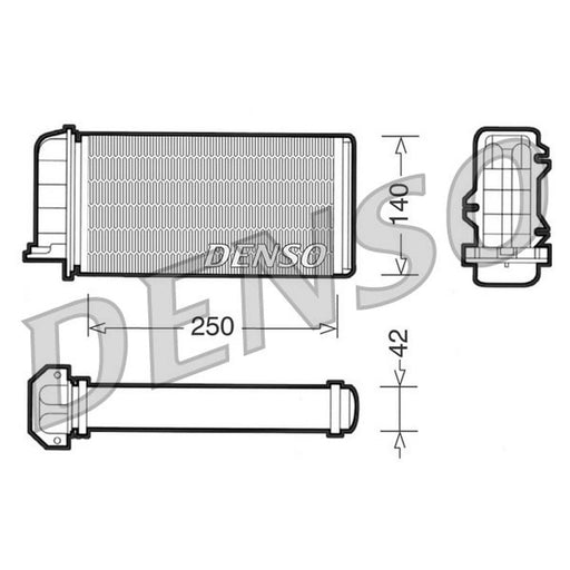 Denso Heater Matrix Core Heat Exchanger fits Fiat Brava 1995-2001 1.9