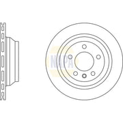 NAPA 2 x Vented Rear Brake Discs NBD5763-x2