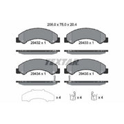 Textar Front Brake Pad Set 2943201