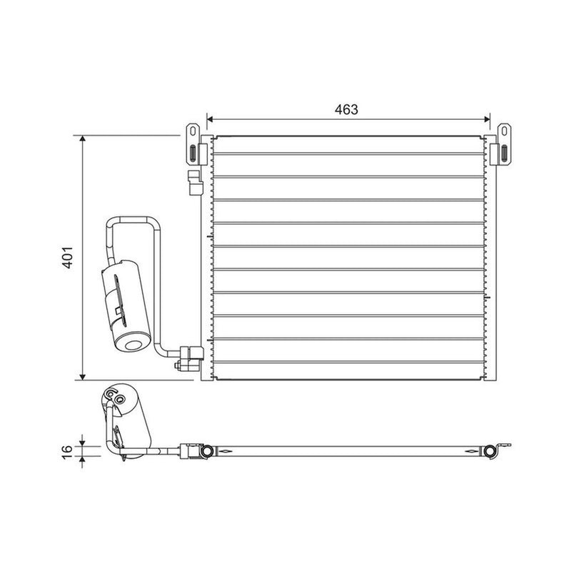 Valeo Air Conditioning Condenser 817853