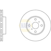 NAPA 2 x Vented Front Brake Discs NBD5938-x2