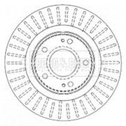 Borg & Beck Front & Rear Brake Discs & Pads fits Mitsubishi Outlander I