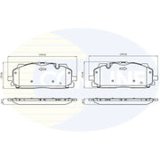 Comline Front & Rear Brake Discs & Pads fits Audi A6 C8 2018 on