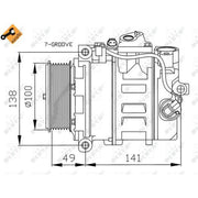 NRF Air Conditioning Compressor 32216