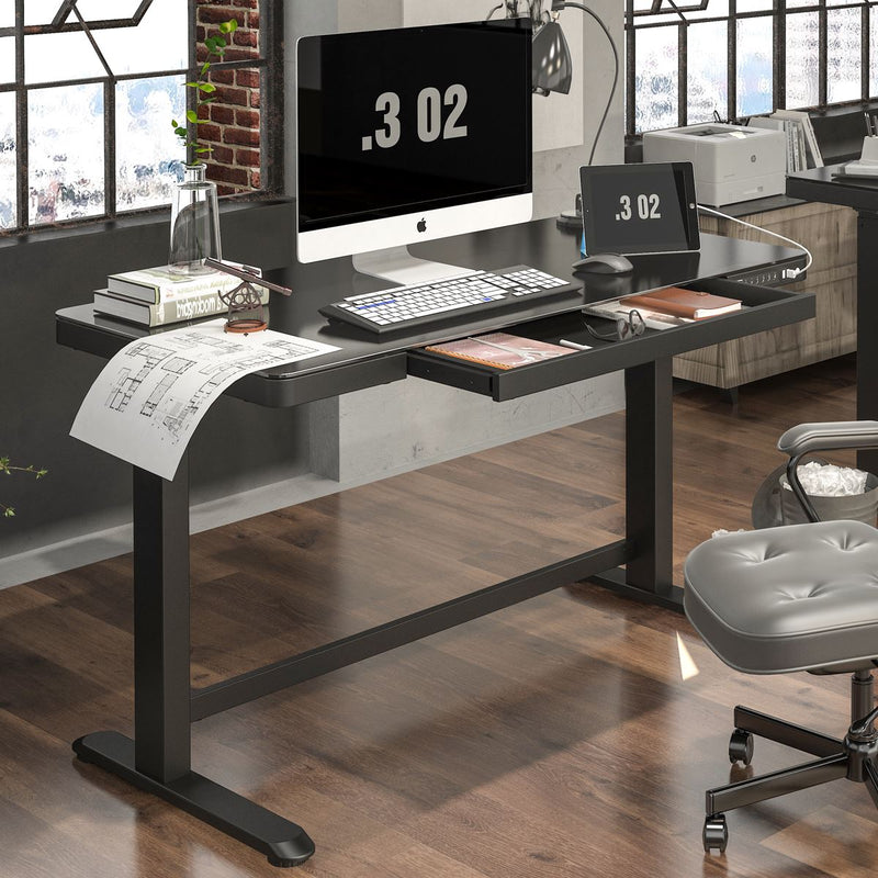 Dellonda Single Motor Ultra-Quiet Electric Desk with Control Panel USB Port Dellonda - Dynamic Drive