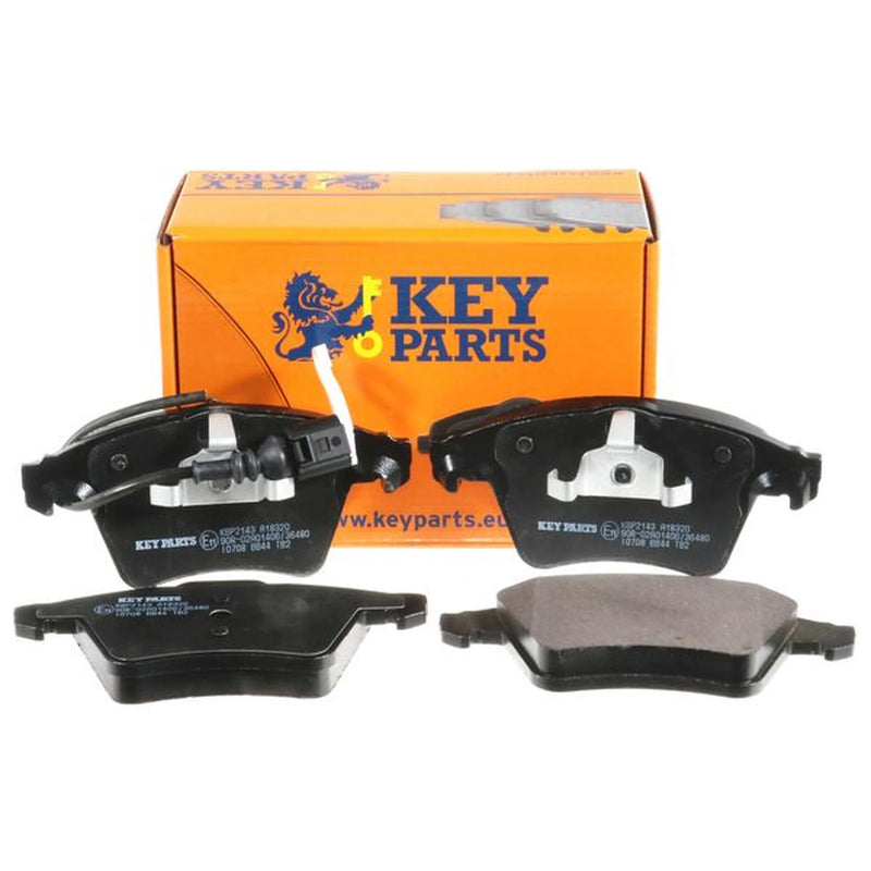 Key Parts 4 x Front Brake Pad Set fits VW California T6 Camper 2015-2024 2.0
