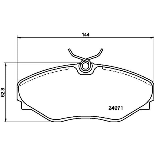 Mintex Front Brake Pad Set fits Renault Avantime 2001-2003 2.0 2.2 3.0