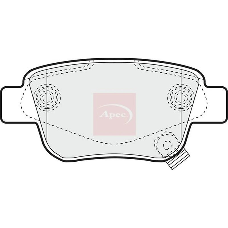 Apec Rear Brake Pad Set PAD1334